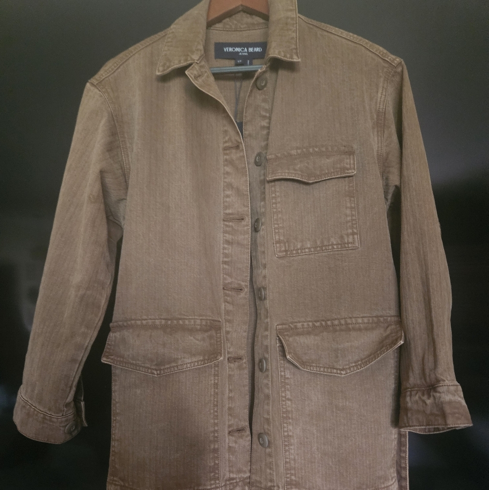 Veronica Beard Brown Ramone CHORE Jacket S NWT
